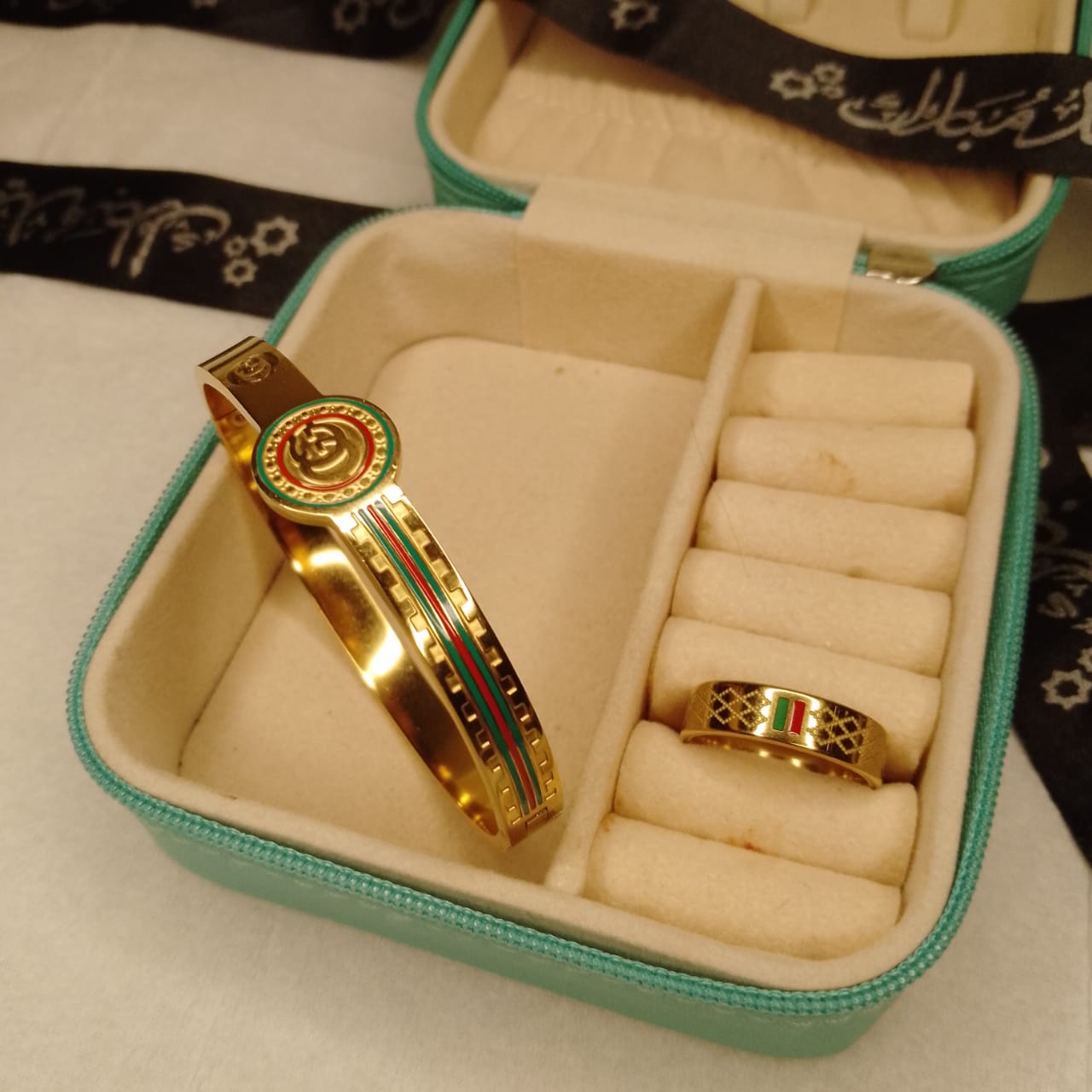 Gucci Handcuff and Ring Set