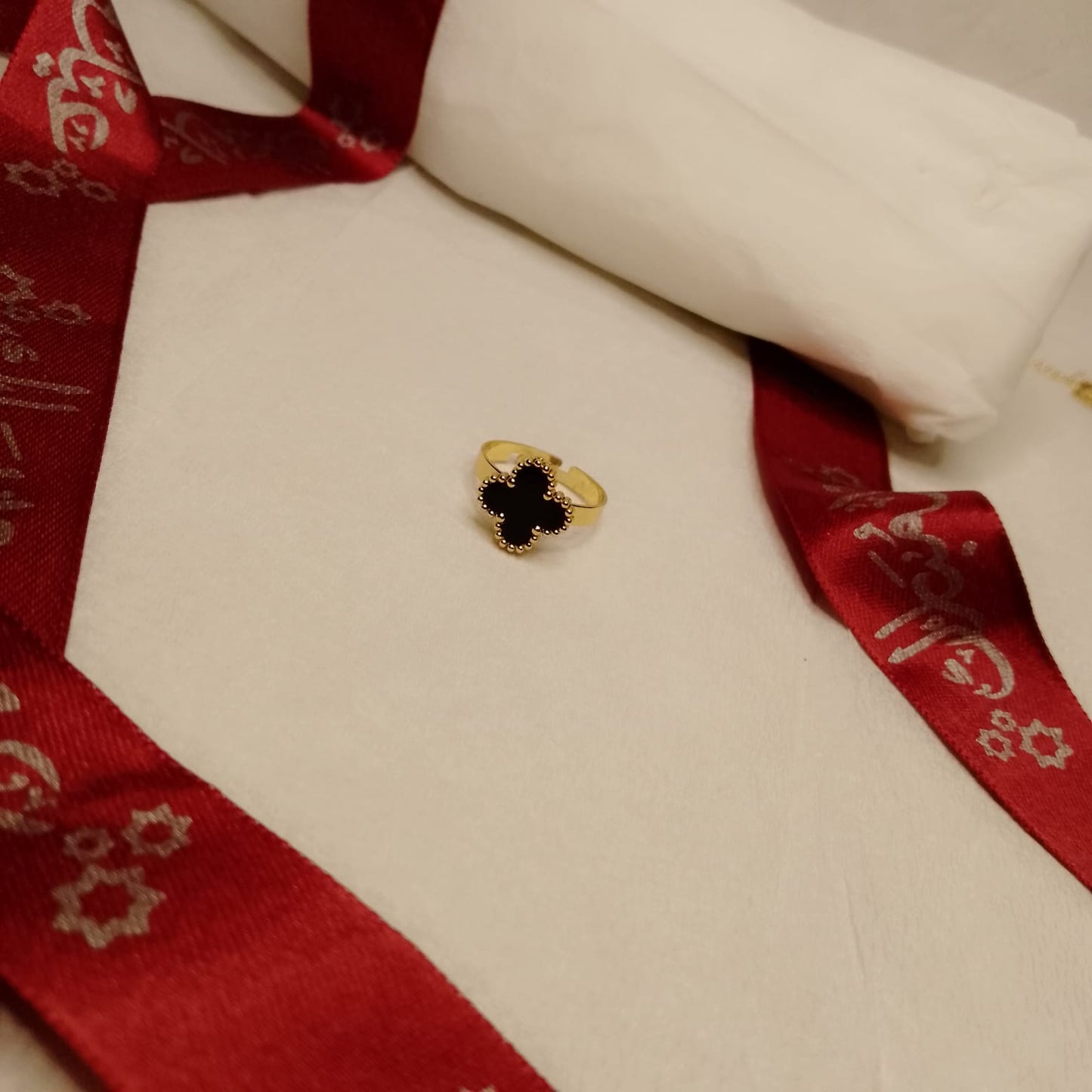 Clover Leaf Adjustable Ring