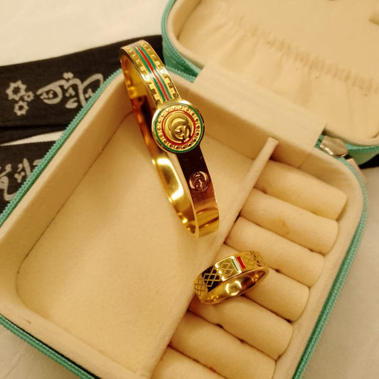 Gucci Handcuff and Ring Set