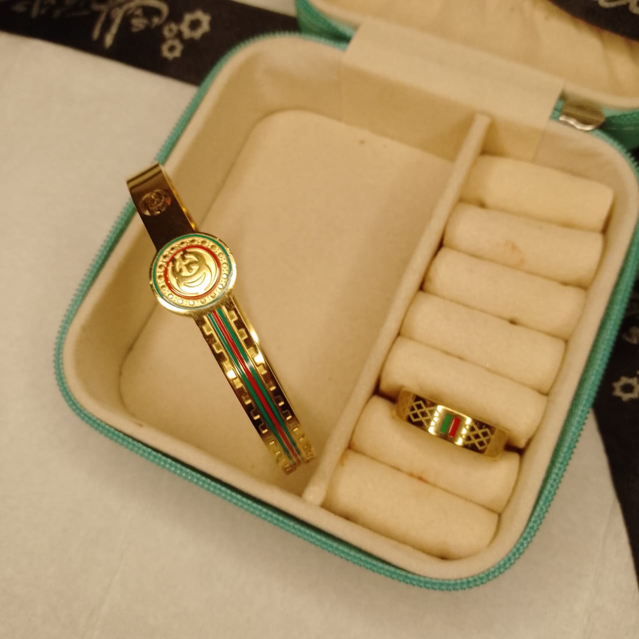 Gucci Handcuff and Ring Set