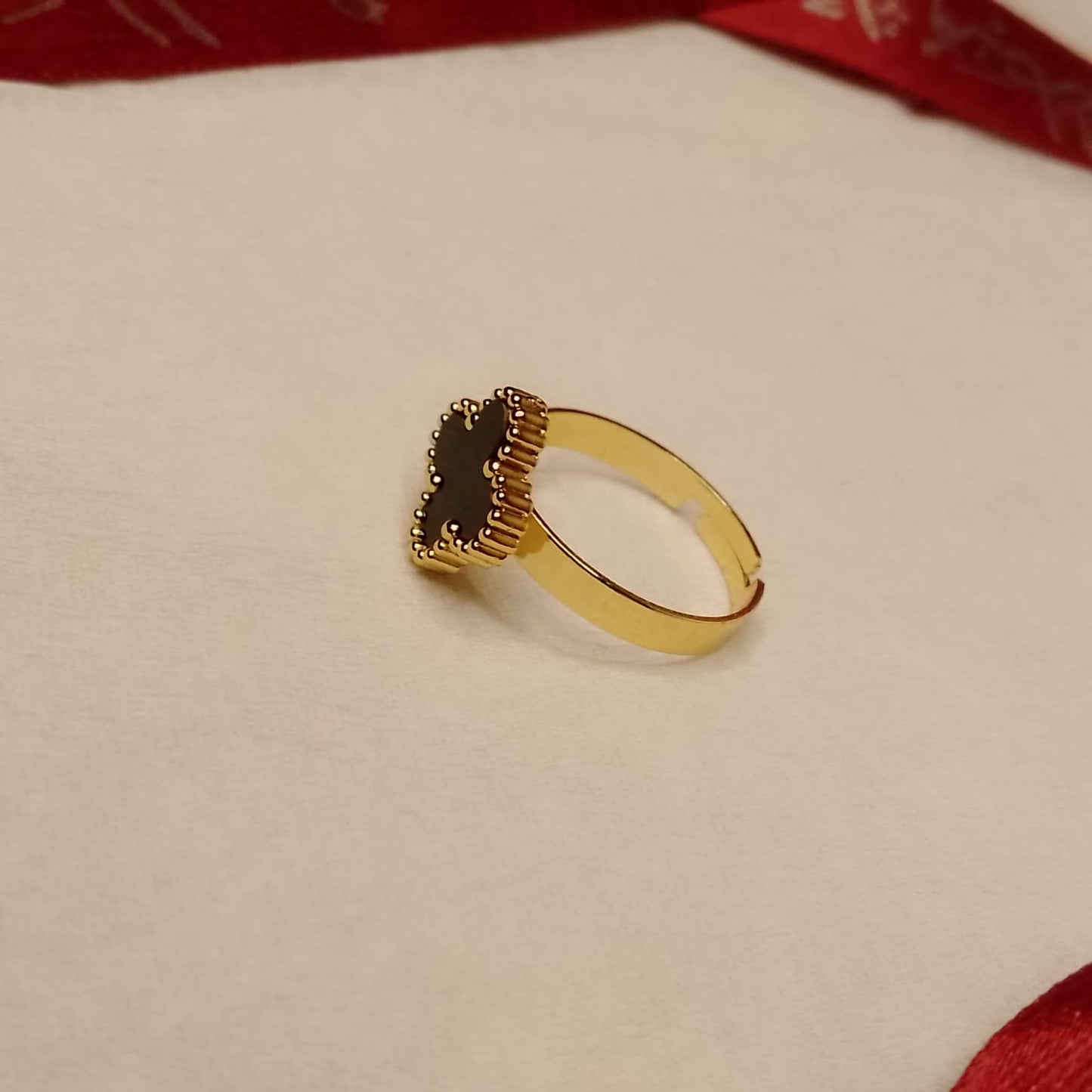 Clover Leaf Adjustable Ring