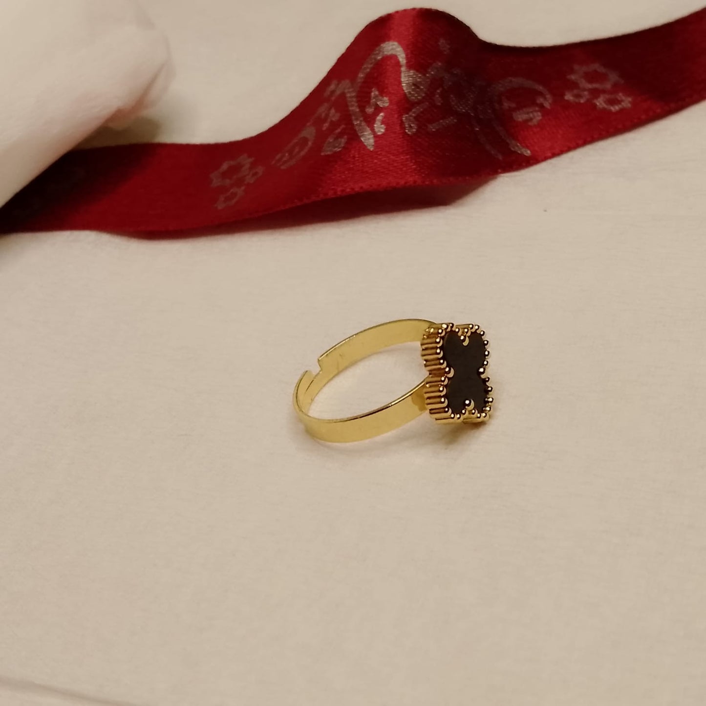 Clover Leaf Adjustable Ring