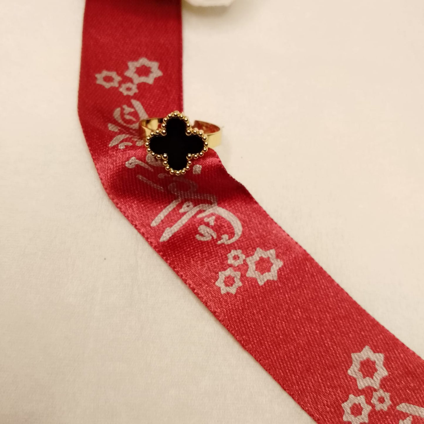 Clover Leaf Adjustable Ring