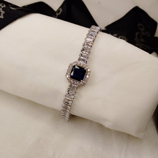 Zarcoon silver and blue bracelet