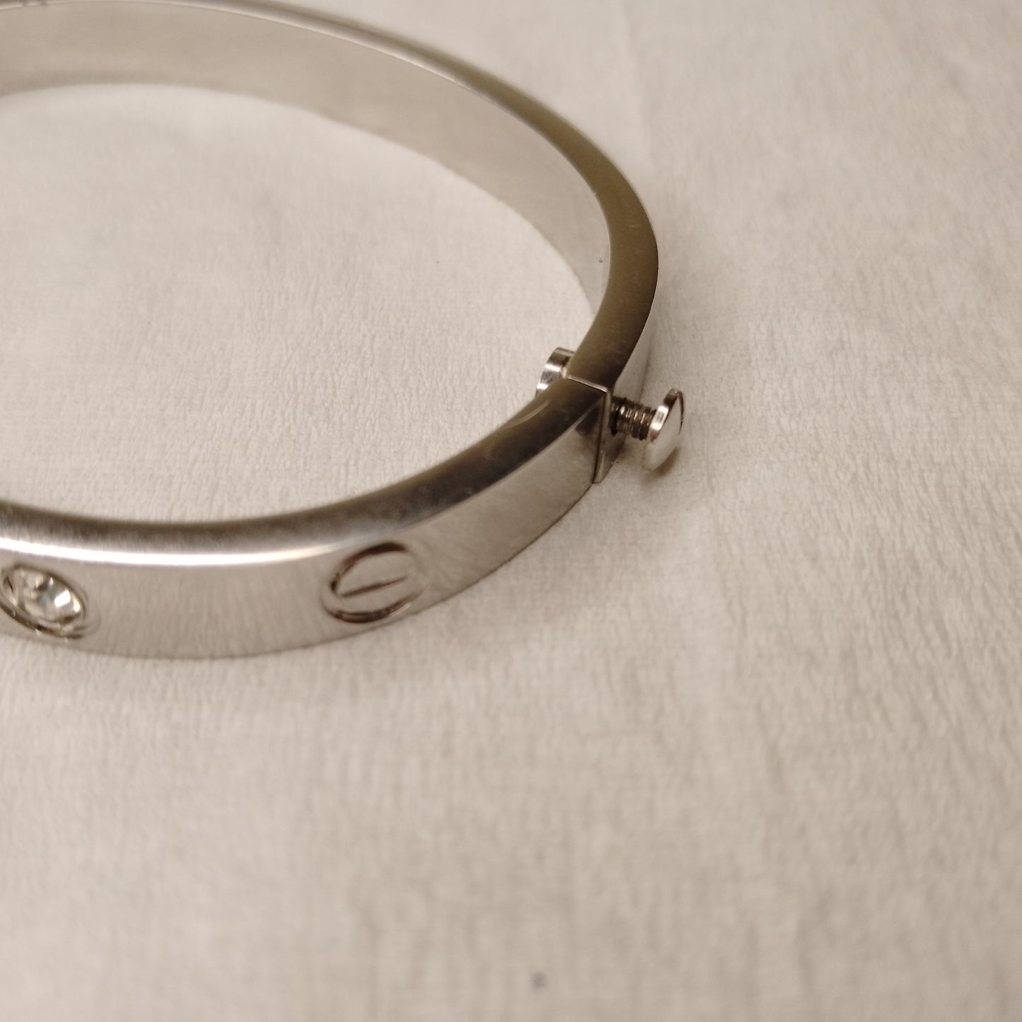 Silver Cartier Handcuff with screw driver
